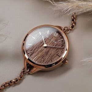 Holzkern rose gold and walnut blissed watched